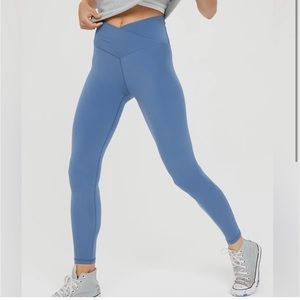 Aerie blue crossover legging